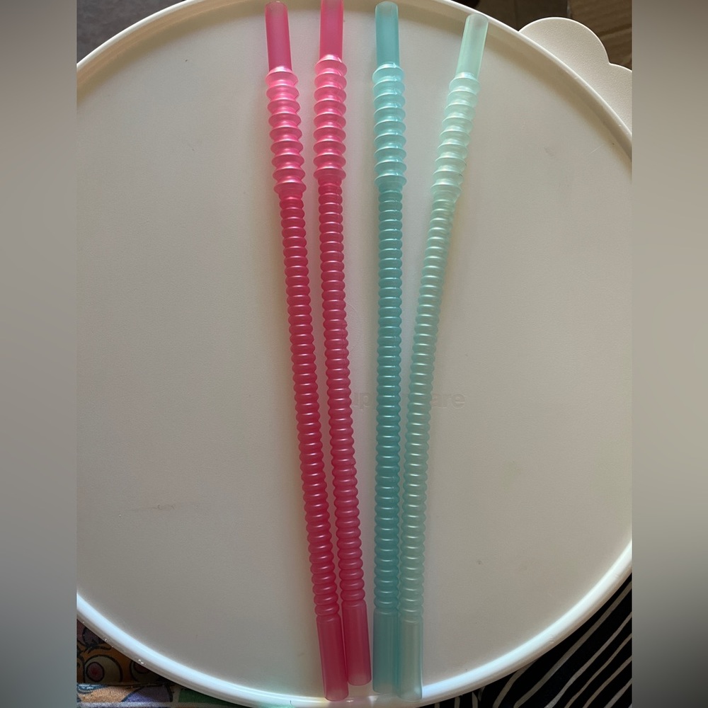 One Tupperware reusable whistle straw